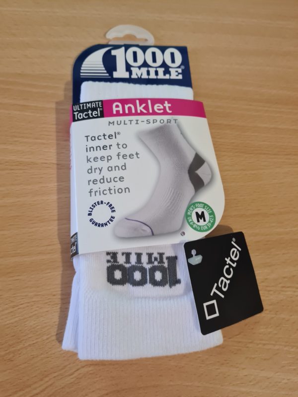 1000 Mile Anklet Sock(white) M, L, XL Mens