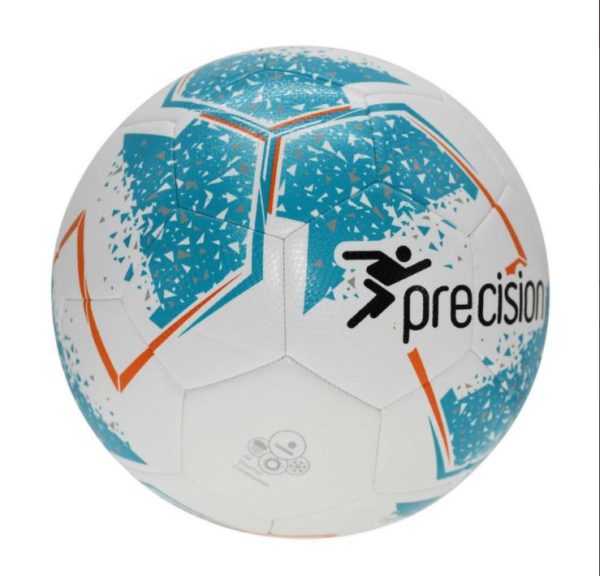 Precision Fusion Training Ball White/Cyan/Orange/Grey size 5 (Adult)