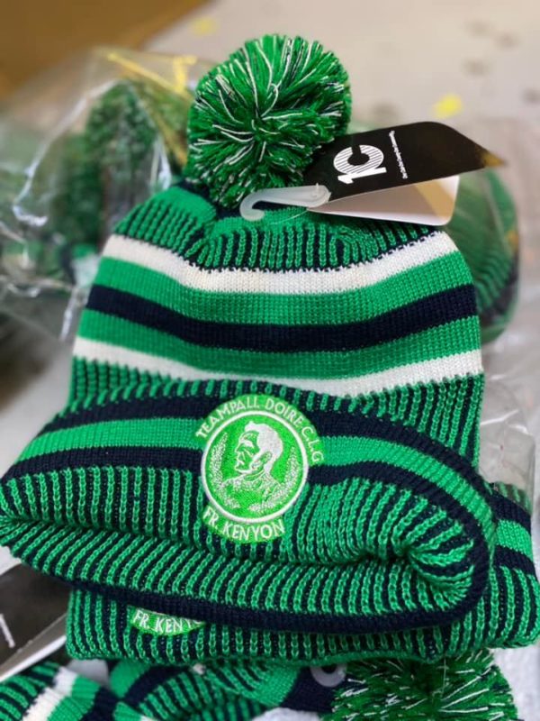 Templederry Kenyons GAA Club Bobble Hat Green/White