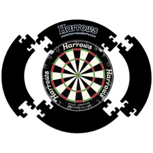 Harrows Four Piece Dartboard Surround  Black