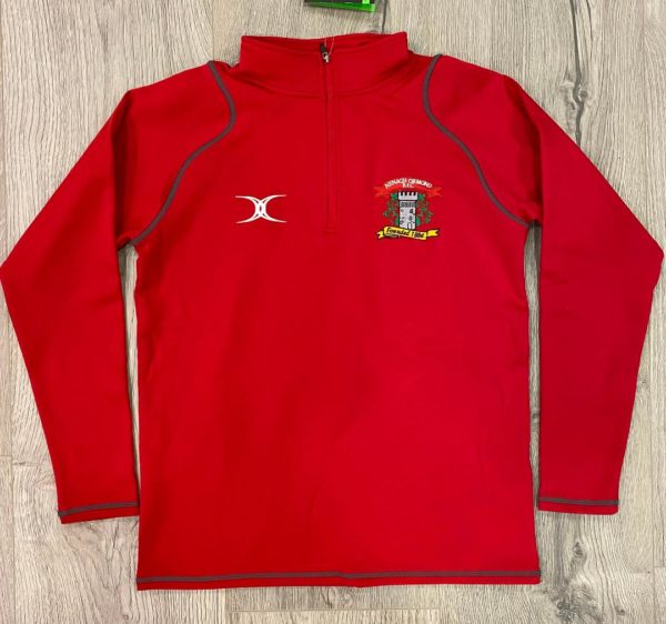 Gilbert Nenagh Ormond Rugby  RFC Quest 2 1/4 Zip Fleece Top  Red (Adults/Kids)