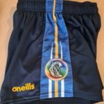 O'Neills Mourne Tipperary Camogie Shorts Navy/Royal side panel (Kids Adults) - Image 2