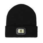 LED Light Running Beanie Hat - (Rechargeable Battery) Black - Image 2