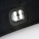 LED Light Running Beanie Hat - (Rechargeable Battery) Black - Image 3