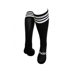 Atak High Performance Black/White Stripes Long Sports Socks (Adults / Kids)