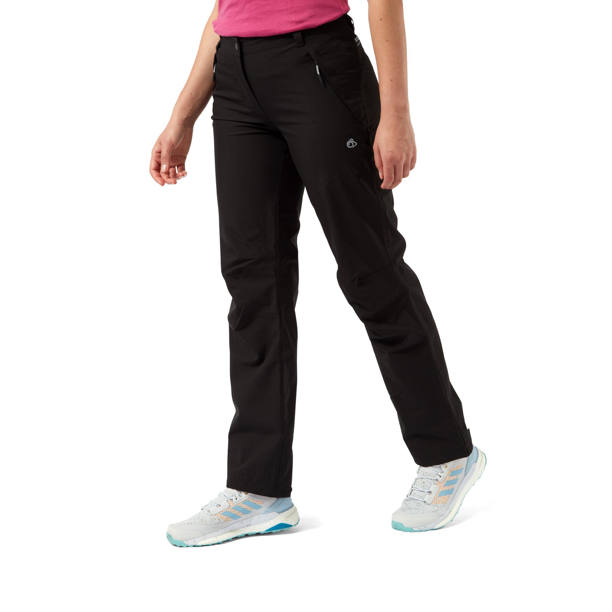 Craghoppers Airedale Waterproof Walking Trousers (Reg/Short/Long) Black  (Ladies)