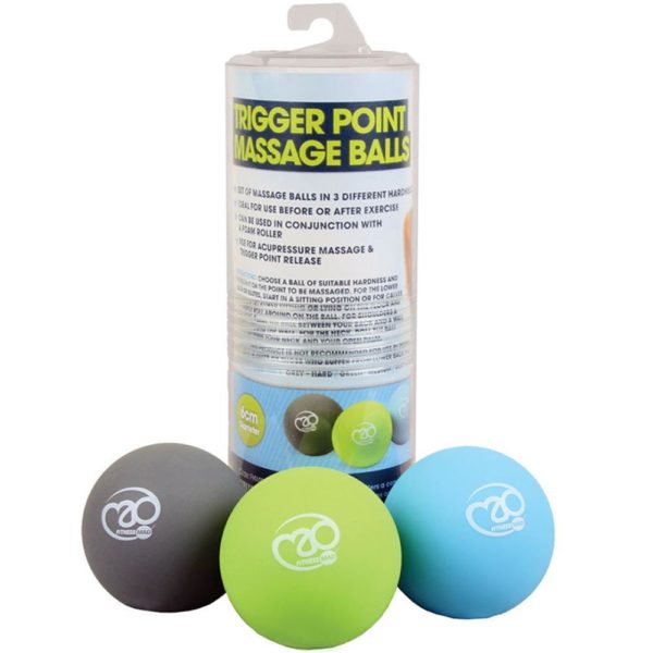 Fitness Mad Trigger Point Massage Ball Set 6cm Dia