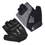 GloveGlu Gel Ride Half Finger Cycle Gloves Black - Image 3