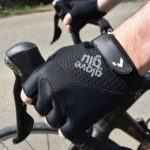 GloveGlu Gel Ride Half Finger Cycle Gloves Black - Image 2
