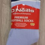 Nenagh Eire Og O'Neills Premium GAA  Full Length Sock Sky Blue/Navy (Kids) - Image 2