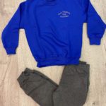 Kilruane N.S. (Chill Ruadháin) Uniform – Royal Blue/Grey Track Suit (Top and Bottom) - Image 2