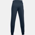 Under Armour Rival Fleece Jogger Pants Academy Cuffed Hem Navy (Men's) - Image 4