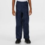 Regatta Pack Pack It Waterproof Rain Pants / Over trousers Midnight Navy (Kids) - Image 6