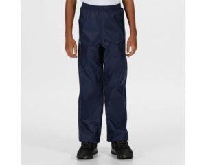 Regatta Pack Pack It Waterproof Rain Pants / Over trousers Midnight Navy (Kids)