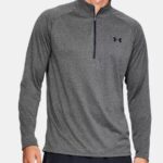 Under Armour UA Tech™ ½ Zip Long Sleeve Top Dark Grey/Charcoal (Men's) - Image 3