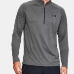 Under Armour UA Tech™ ½ Zip Long Sleeve Top Dark Grey/Charcoal (Men's) - Image 5