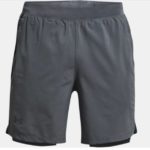 Under Armour Launch Run 2-in-1 Shorts Pitch Grey (Men's) - Image 4