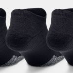 Under Armour Adult HeatGear® No Show Socks Black 3 Pack (Men's) - Image 4