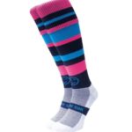 Nenagh Eire Og Camogie High Sock Wacky Sky/Navy/Pink - Image 2