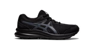 Ascis Contend 7 GS (Grade School) Running Shoe Black/Carrier Grey (Kids)