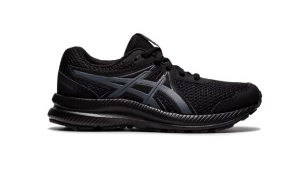 Ascis Contend 7 GS (Grade School) Running Shoe Black/Carrier Grey (Kids)
