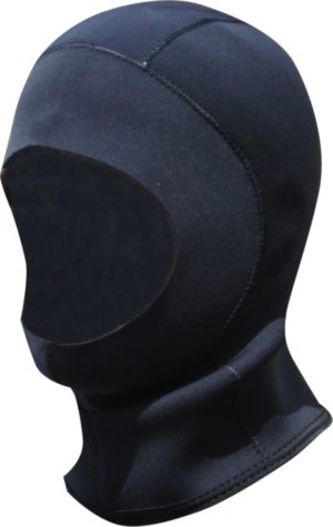 TWF Full Face Wetsuit Hood 3mm Black Neoprene