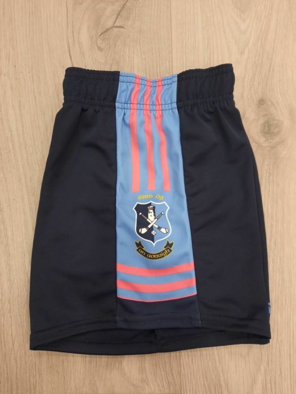 Nenagh Eire Og Camogie Crested Club Shorts Navy Pink/Sky