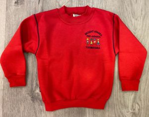 Bright Sparks Pre-School Uniform Toomevara – Red Sweat Shirt / Embroidered Logo €27.00