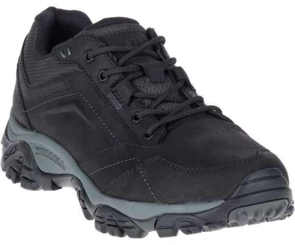 Merrell Moab Adventure Lace WP Nubuck Leather Walking Hiking Shoe Black (Men's)