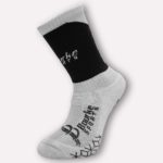 Bourke Miniz Anti-Slip GAA Midi Socks Royal Black/White (Kids / Adults) - Image 2