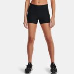Under Armour UA HeatGear® Armour Mid-Rise Shorty Shorts Black (Ladies) - Image 2