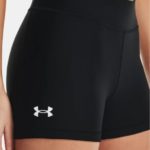 Under Armour UA HeatGear® Armour Mid-Rise Shorty Shorts Black (Ladies) - Image 4