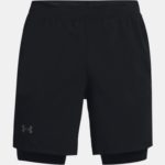 Under Armour Launch Run 2-in-1 Shorts Black (Men's) - Image 3