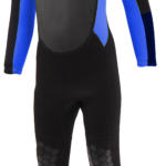 TWF Turbo Full Wetsuit 2.5mm  UV Protection Black/Blue (Kids ) - Image 2