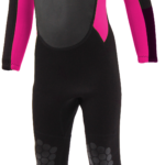 TWF Turbo Full Wetsuit 2.5mm UV Protection Black Pink (Kids) - Image 2