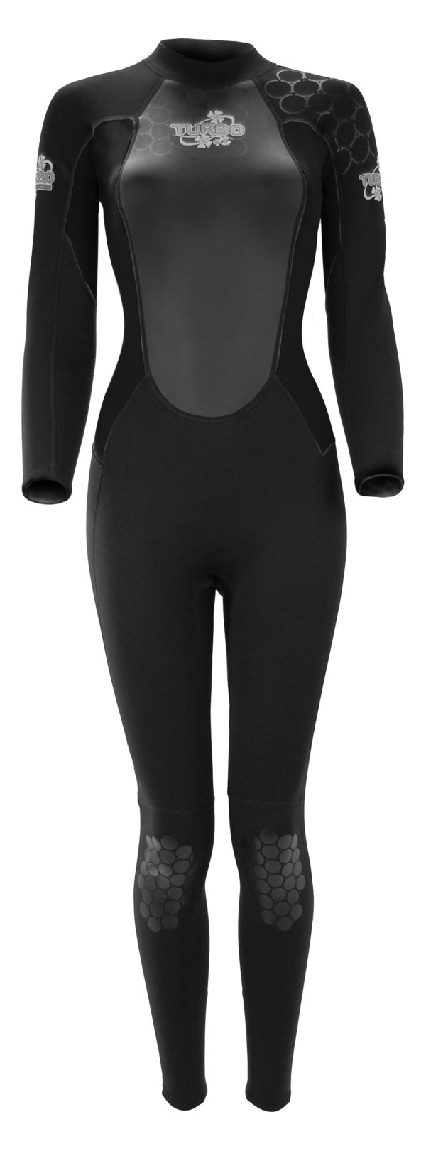 TWF Turbo Full Wetsuit 2.5mm  UV Protection Black (Ladies)