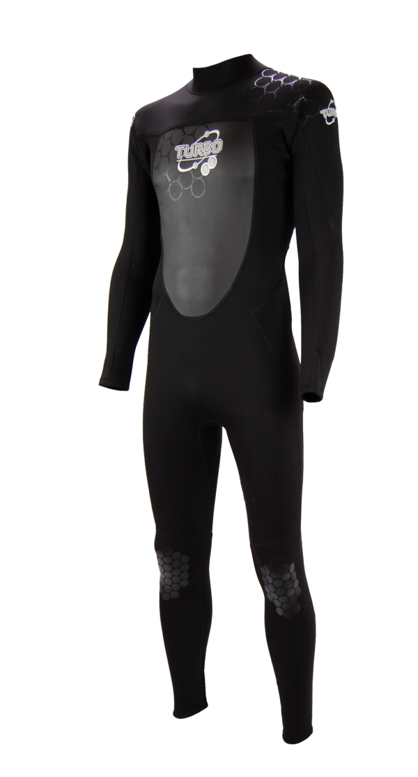 TWF Turbo Full Wetsuit 2.5mm UV Protection Black (Men's)