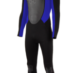 TWF Turbo Full Wetsuit 2.5mm UV Protection Black Blue (Men's) - Image 2