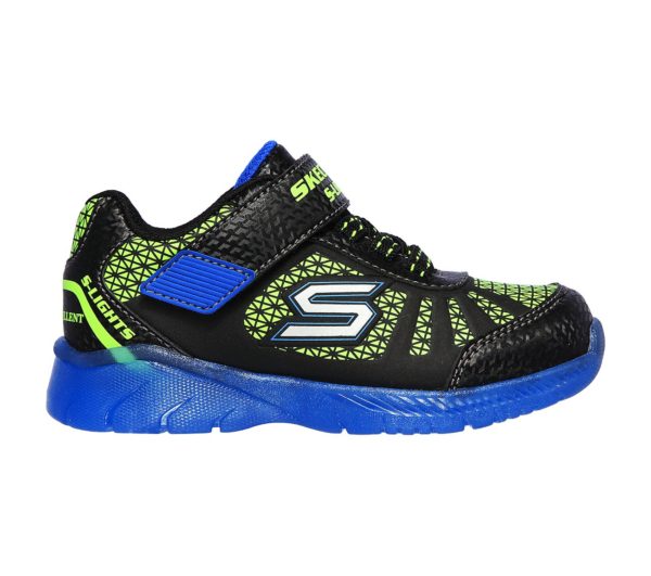 Skecher Illumni-Brights Runner / Trainer Blue/Lime (Boys size 6 PS)