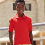 Fruit of the Loom - School Uniform Polo Shirt Red - Image 4