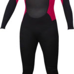 TWF Turbo Full Wetsuit 2.5mm  UV Protection Black Pink (Ladies) - Image 4