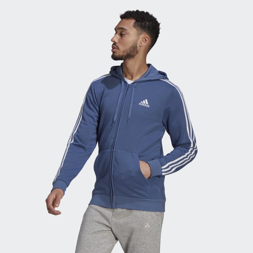 Essentials_French_Terry_3-Stripes_Full-Zip_Hoodie_Blue_GK9035_21_model