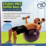 Fitness Mad 65cm 500kg Swiss Gym / Yoga Ball with Pump (Purple) - Image 3