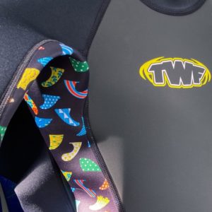 TWF XT3 3MM Full Wetsuit Black/  Multi Colour Unisex (Kids)