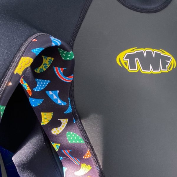 TWF XT3 3MM Full Wetsuit Black/  Multi Colour Unisex (Kids)
