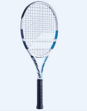 Babolat Evo Drive W Tennis Racket White/Blue (Assorted Grip sizes 1 or 2) (Senior)