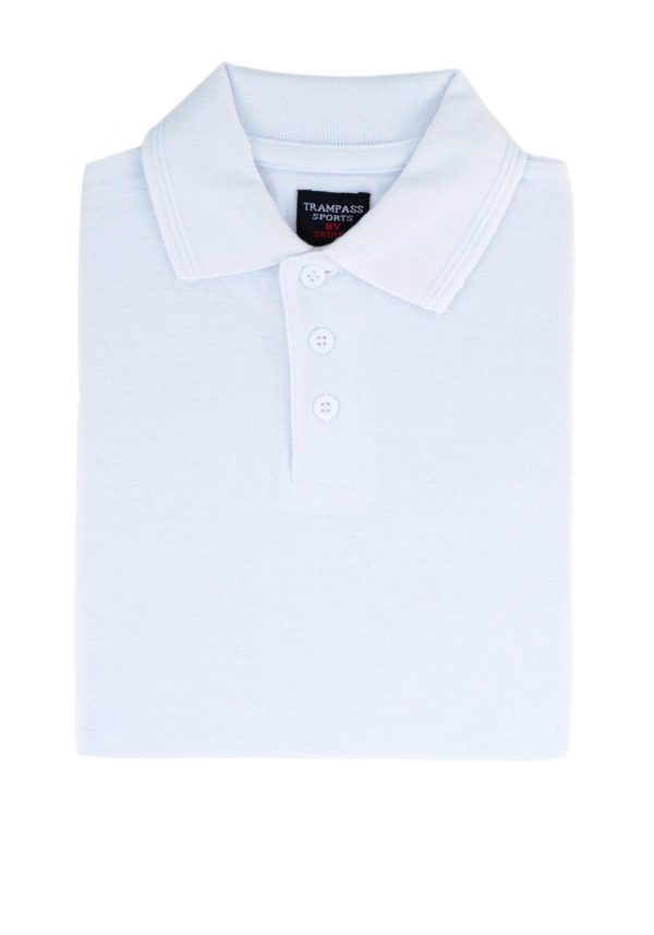 Trampass Sports Skippy School Uniform Polo Shirt White - Bright Sparks