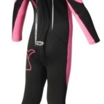 TWF 2.5mm Full Length UV Protection Wetsuit Black/Pink (Kids) Size K7 Age 6/7 - Image 3
