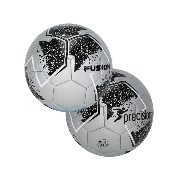 Precision Mini Training Football (Silver/Black/White)