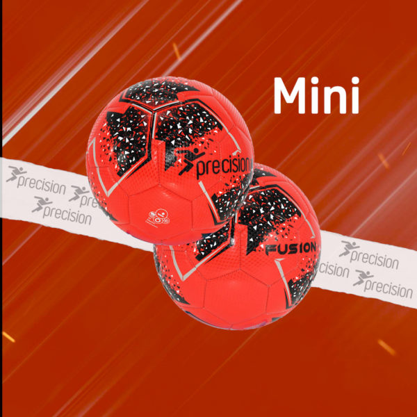 Precision Mini Training Football (Red/Black/Grey)